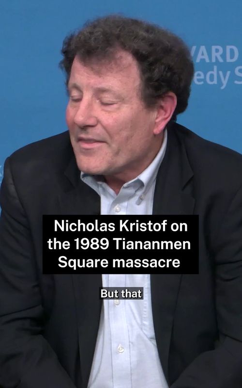 "Maybe those guys understood democracy better than I think, specifically because they had been deprived of it." - Nicholas Kristof on the Tiananmen Square massacre and Chinese workers' willingness to give their lives to a cause that they believed in. #TiananmenSquare #Democracy #History #Activism